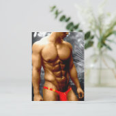 Bronzed Hunk Postkarte (Stehend Vorderseite)