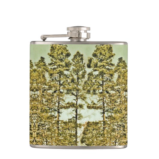 Bronzed Trees Flachmann (Vorderseite)