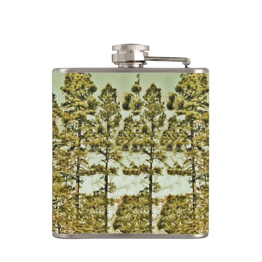 Bronzed Trees Flachmann (Rückseite)