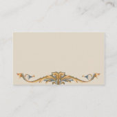 Bronzed Viktorianisch Geblüht Visitenkarte (Rückseite)