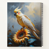 Bronzefallow Cockatiel Oil Painting Notizblock (Rückseite)