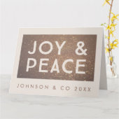 BronzeGlitzer-Freude u. Karte (Gelbe Blume)