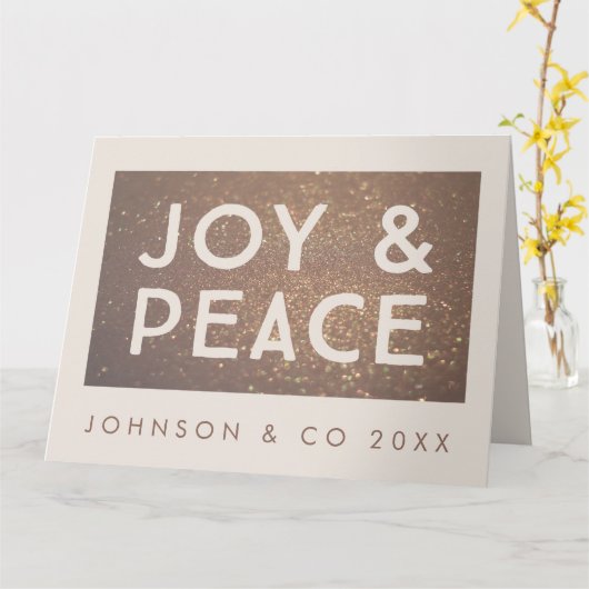 BronzeGlitzer-Freude u. Karte (Gelbe Blume)