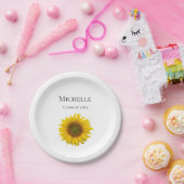 Bronzegruppe der Gelbblütenblüte Pappteller (Party)