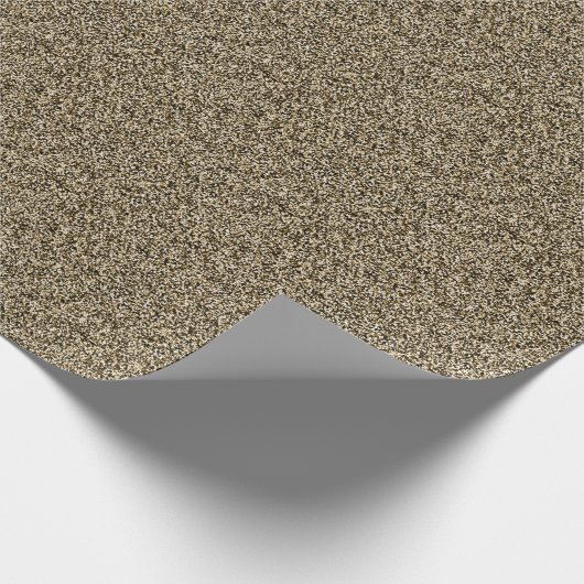 BronzeImitat-Glitzer Geschenkpapier (Ecke)