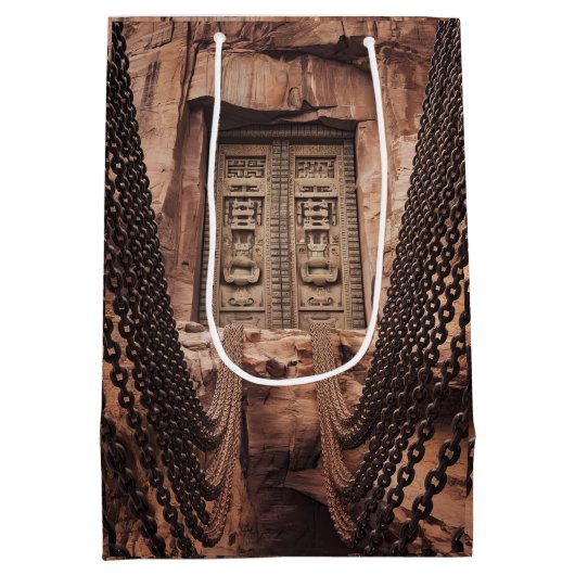 Bronzekettentür Mittlere Geschenktüte (Rückseite)