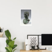 Bronzekopf eines Mannes, römisch, Anfang des 1. Ja Poster (Heimbüro)
