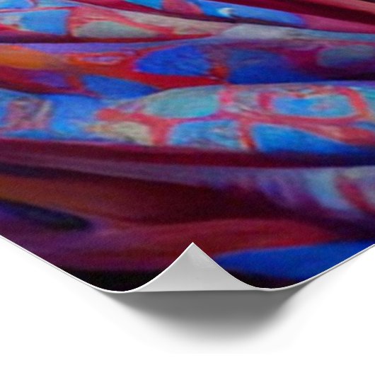 Bronzekronze mit Blumenkleid Poster (Ecke)