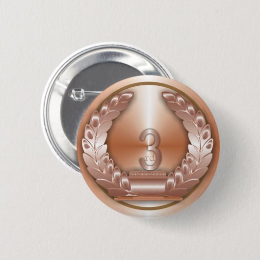 Bronzemedaille Button (Vorne & Hinten)