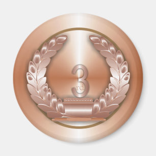 Bronzemedaille Magnet