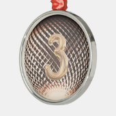 Bronzemedaille, Siegersticker Ornament Aus Metall (Links)