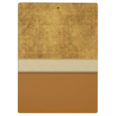 Bronzemünzen-Muster mit Monogramm Klemmbrett (Rückseite)