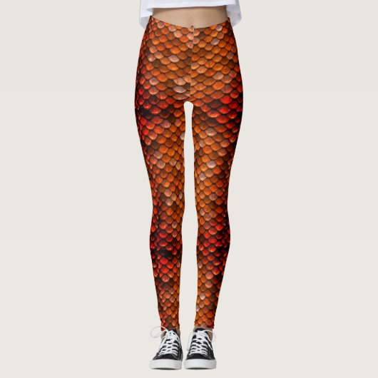Bronzemutter der Drache-Drache-Skala-Leggings Leggings (Vorderseite)