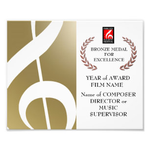 Bronzepreis-Zertifikat Fotodruck