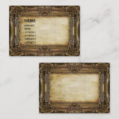 Bronzerahmen - Visitenkarte (Vorne/Hinten)