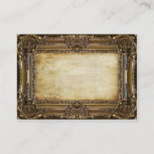 Bronzerahmen - Visitenkarte (Rückseite)