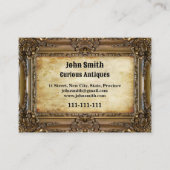 Bronzerahmen - Visitenkarte (Vorderseite)