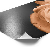 Bronzerose Fotodruck (Ecke)