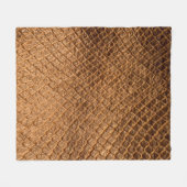 Bronzesnake-Lederleder mit Wavy-Textur Fleecedecke (Vorderseite (Horizontal))