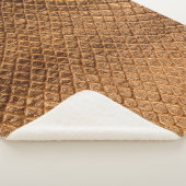 Bronzesnake-Lederleder mit Wavy-Textur Sherpadecke (3/4)