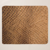Bronzesnake-Lederleder mit Wavy-Textur Sherpadecke (Vorderseite (Horizontal))