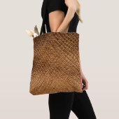 Bronzesnake-Lederleder mit Wavy-Textur Tasche (Von Nahem)