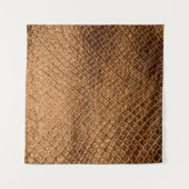 Bronzesnake-Lederleder mit Wavy-Textur Wandteppich (Vorderseite (Horizontal))