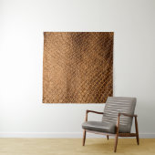 Bronzesnake-Lederleder mit Wavy-Textur Wandteppich (Beispiel (Horizontal))