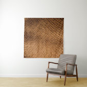 Bronzesnake-Lederleder mit Wavy-Textur Wandteppich (Beispiel)