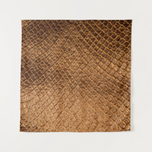 Bronzesnake-Lederleder mit Wavy-Textur Wandteppich