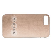 Bronzespitze personalisierter iPhone 7 Fall Case-Mate iPhone Hülle (Rückseite (Horizontal))