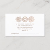 Bronzespitze-Spraybräunende Beautician-Karten Terminkarte (Rückseite)