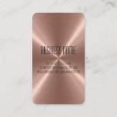 Bronzestahlmetall Visitenkarte (Rückseite)