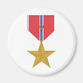 Bronzestern mit V Magnet (Vorne)