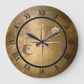 Bronzesuhr und Maueruhr Große Wanduhr (Vorderseite)