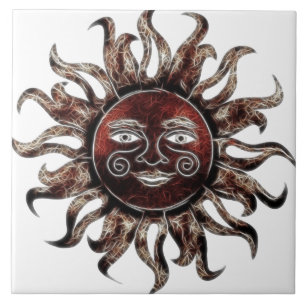 Bronzesun-Fraktal Fliese