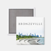 Bronzeville Chicago Magnet (Vorderseite/Rückseite)