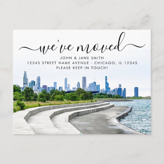 Bronzeville Chicago Moving Ankündigung Postkarte (Vorderseite)