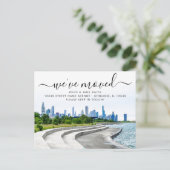 Bronzeville Chicago Moving Ankündigung Postkarte (Stehend Vorderseite)