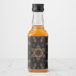 Bronzezeit-Mandala Alkoholflaschenetikett