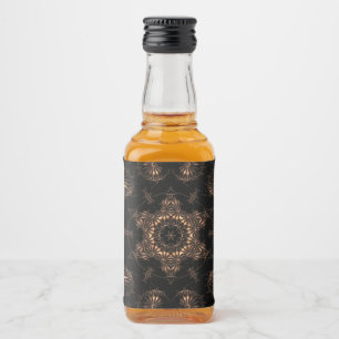 Bronzezeit-Mandala  Alkoholflaschenetikett