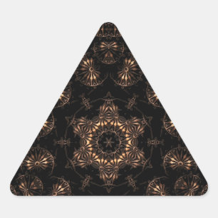 Bronzezeit-Mandala  Dreieckiger Aufkleber