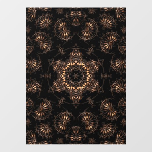 Bronzezeit-Mandala Fensteraufkleber (Blatt)
