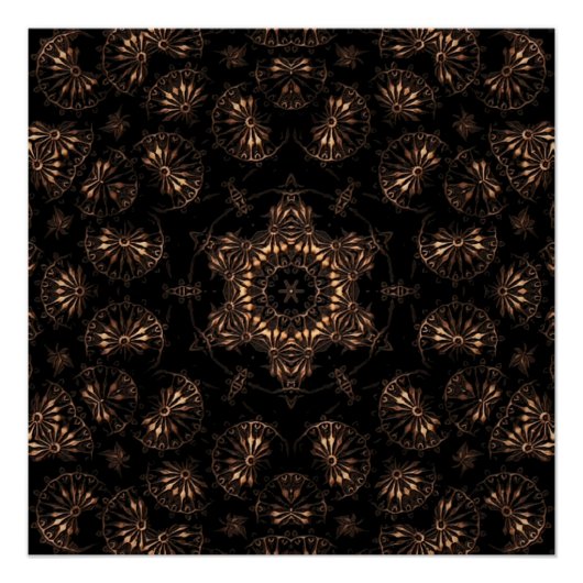 Bronzezeit-Mandala Poster (Vorderseite)