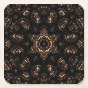 Bronzezeit-Mandala Rechteckiger Pappuntersetzer