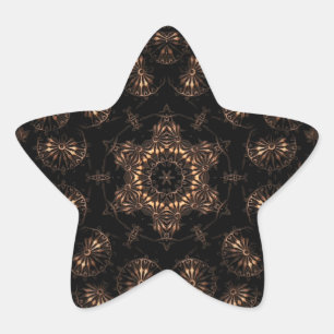 Bronzezeit-Mandala  Stern-Aufkleber