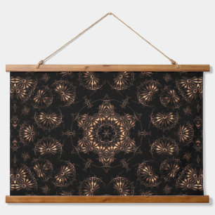Bronzezeit-Mandala Wandteppich Mit Holzrahmen