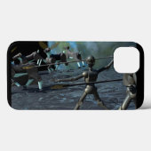 Bronzezeitrobot Case-Mate iPhone Hülle (Rückseite (Horizontal))