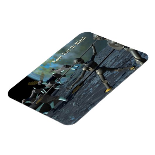 Bronzezeitroboter Magnet (Linke Seite)