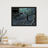 Bronzezeitroboter Poster (Küche)